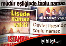 Ba�c�lar Lisesi'nde namaz skandal�! 

