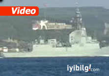 NATO gemisi Çanakkale'yi geçti -Video