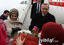Erdoğanın uçağı havada 2 tur attı