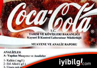 Coca-Cola analizinden alkol çıktı